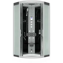 AcquaVapore Dampfdusche Duschkabine Sauna Dusche D58-13m3-ec 90x90 cm Mit 2k Scheiben Versiegelung