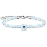 Thomas Sabo Armband Blume mit blauen Jade-Beads, A2094-496-1-L19v