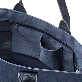 Reisenthel Shopper e1 herringbone dark blue