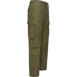 Cargohose RAGWEAR "Merly Long Linen", Herren, Gr. 38, Normalgrößen, grün (olivgrün), Material: 65% Baumwolle, 35% Leinen, sportlich, bequem lang, Hosen Cargohose Stoffhose Baumwollhose, Lange luftige Herren Hose mit vielen Taschen