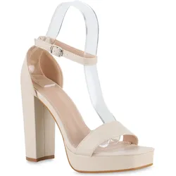Damen High Heels in Beige