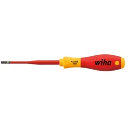 WIHA - Wiha Schraubendreher Softfinish elektrisch Slimfix Schlitzkopf (35446) 3,5 Mm X 100 Mm (WH35446)