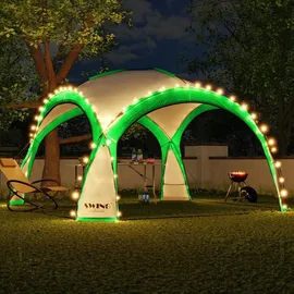 Swing&Harmonie Faltpavillon 4,5 x 4,5 m inkl. Solarmodul Grün