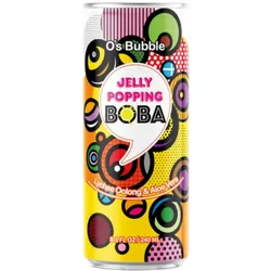 O’s Bubble Jelly Popping Boba Lychee Oolong & Aloe Vera 340m
