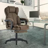Trisens Bürostuhl mit gepolsterten 3-Punkt-Armlehnen - Schreibtischstuhl mit Kopf- und Fußstütze - ergonomischer Bürostuhl mit einer verstellbaren Rückenlehne für gesündere Sitzpositionen