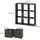 Vicco Raumteiler Nove 104 x 29 x 108 cm Schwarz