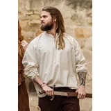 Leonardo Carbone Wikinger-Kostüm Mittelalterhemd "Bartholomeus" Natur beige XXL | XXL