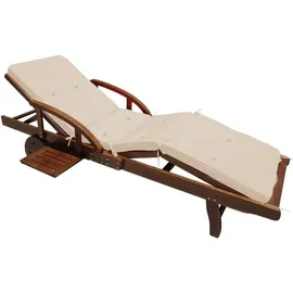 CASARIA Sonnenliege 196 x 69 x 85 cm Braun