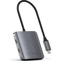 Satechi Aluminum 4 Port USB-C Hub - Grau