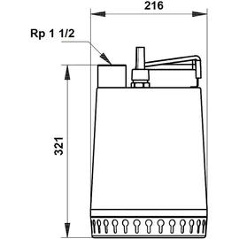 Grundfos Unilift AP12.40.06.A1 mit 10 m Kabel