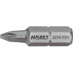 HAZET Bit 2216-PZ3 Sechskant massiv 6,3 (1/4 Zoll) Pozidriv Profil PZ PZ3