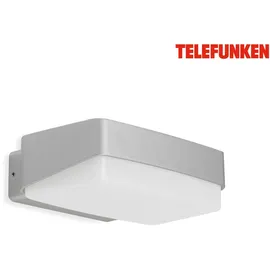 Telefunken LED Aussenwandleuchte IP44 14W Silberfarbig IP44 Neutralweiss (IP44)