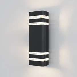 Maytoni Außenwandleuchte Aluminium, Stahl 33,0 cm 1x E27 schwarz