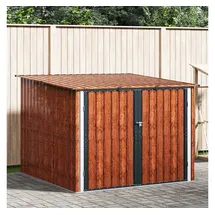 vidaXL Fahrradspeicher 216 x 207 x 158 cm Braun/Metall