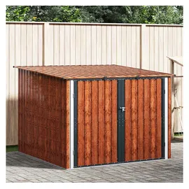 vidaXL Fahrradspeicher 216 x 207 x 158 cm Braun/Metall