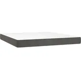 vidaXL Taschenfederkernmatratze Dunkelgrau 160 x 200 cm H3