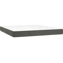 vidaXL Taschenfederkernmatratze Dunkelgrau 160 x 200 cm H3