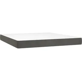 vidaXL Taschenfederkernmatratze Dunkelgrau 160 x 200 cm H3