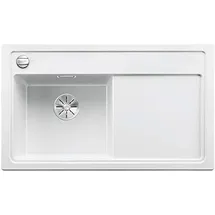 Blanco Zenar 45 S-F links Silgranit weiß Handbetätigung 848 x 498 mm