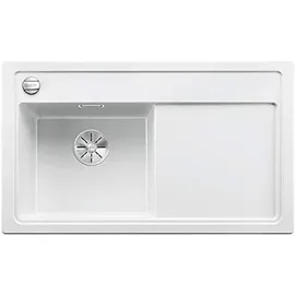 Blanco Zenar 45 S-F links Silgranit weiß Handbetätigung 848 x 498 mm