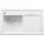Blanco Zenar 45 S-F links Silgranit weiß Handbetätigung 848 x 498 mm