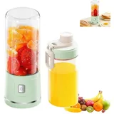 Tragbarer Mini Mixer 450ml USB – Smoothie Maker Glas Mixerbecher kabellos, tragbarer Standmixer für Smoothies, Saft, Babybrei und Shakes