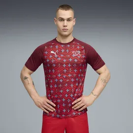 Puma Schweiz Aufwärmtrikot 2024 rot/weiß Herren Gr. M