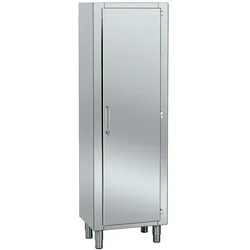 Edelstahl schrank 1 tür 4 regale - 600x600x1900 mm - 10000420 Eurast