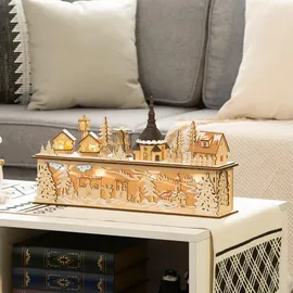 Homcom Weihnachtsdorf Sperrholz