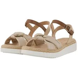 TOM TAILOR Damen Sandalen mit Glitzer-Details, gold, Uni, Gr. 36