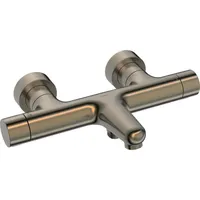Hansa Duscharmatur HANSAPRISMA m Thermostat, Wandmontage, Bronze gebürstet
