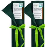Sensalux Tischdeckenrollen-Set, 2 Stück, stoffähnliches Vlies, Event, Geburtstagsfeier, 1,18m