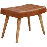 Wohnling Hocker WL6.012 braun Leder, 1 St.