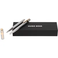HUGO BOSS, Schreibset Gear Pinstripe, Silber/Gold