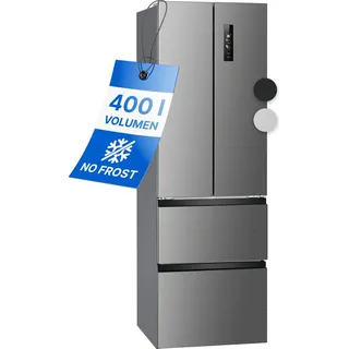 Bomann KG 7354 French Door (400 l, 1908 mm hoch, Edelstahl)