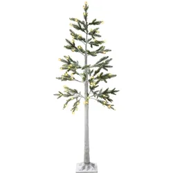 Outdoor Weihnachtsbeleuchtung LED Tannenbaum 180 cm weiß ALBIONI