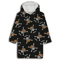 Aymax ONE PIECE - Straw hat Crew - Sweat Poncho Coral Fleece - Taille Erwachsene - Einheitsgröße
