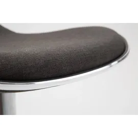 CLP Barhocker Shanghai Stoff dunkelgrau/chrom