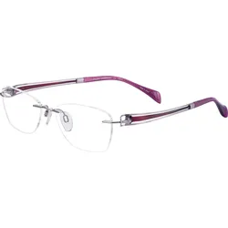 Brille Line Art CHARMANT XL2142 Purpur Gr. 52-17