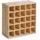Zeller Weinregal 52 x 25 x 52 cm Natur