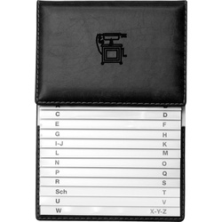 Veloflex, Fotoalbum, Schuppen-Telefonregister Exquisit, 500, PVC, 155 x 225 x 10 mm, schwarz