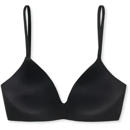 SCHIESSER Damen, BH gepaddet ohne Bügel - Invisible Soft, schwarz_166568, 75A - 75A