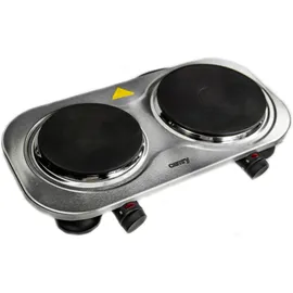 Camry Premium Camry CR 6511 stove Freestanding Black Stainless steel Electric, Kochplatte, Schwarz, Silber