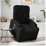 vidaXL Massagesessel mit Aufstehhilfe Elektrisch Kunstleder 142 x 75 x 100 cm Schwarz