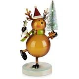 COM-FOUR com-four® LED Weihnachtsdeko aus Metall - Blechfiguren im weihnachtlichen Design - Beleuchtete Dekofiguren für die Adventszeit - winterliche Dekoration