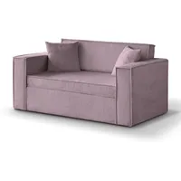 Beautysofa Schlafsofa Dave II, Die Lieferung gilt für die Einbringung in die Wohnung, Liegefläche 188 x 122 cm, Bettkasten, Loungesofa mit Relaxfunktion rosa