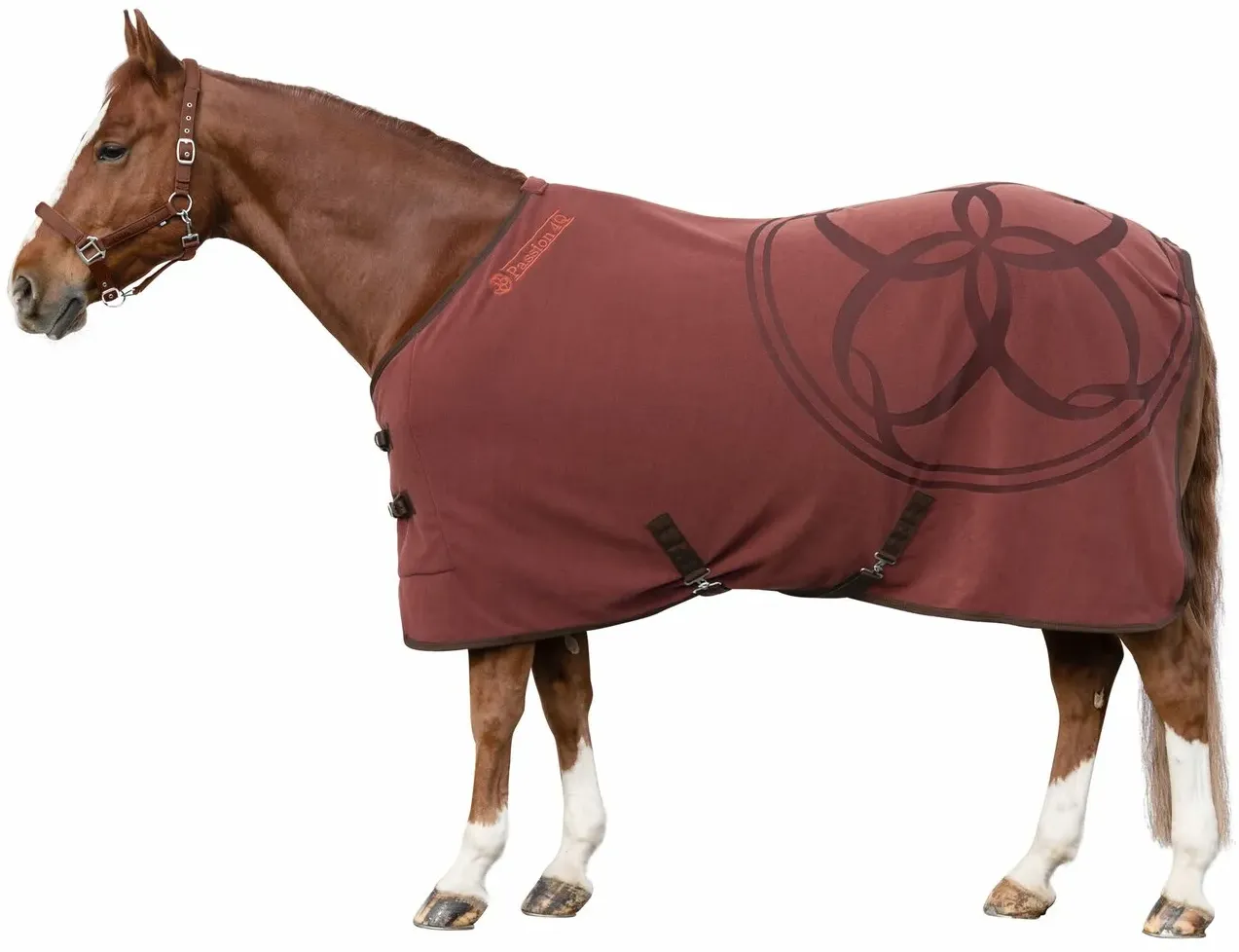 Passion 4Q Fleece-Abschwitzdecke cappucino 125 cm