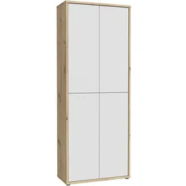 Forte Alice Springs 74,5 x 191,9 x 34,9 cm grau mit 8 Fächern / grau