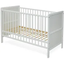 Kids Collective Babybett weiß Holz, 60x120 cm, Babymöbel, Babybetten, Gitterbett