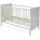 Kids Collective Babybett weiß Holz, 60x120 cm, Babymöbel, Babybetten, Gitterbett